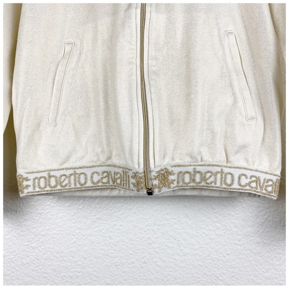 Roberto‎ Cavalli Girl's Gold Track Suit Size 7 - Picture 3 of 15